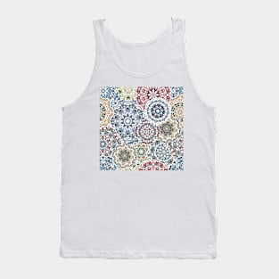 Seamless pattern with floral mandala Tank Top